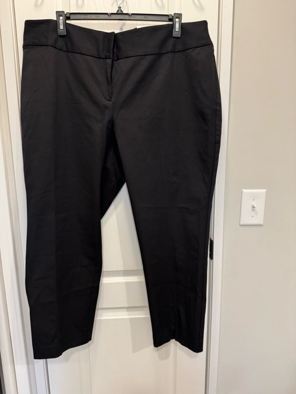 Alfani Women's Petite Plus Size Slim Leg Tummy Control Dress Pants, Black, 24WP